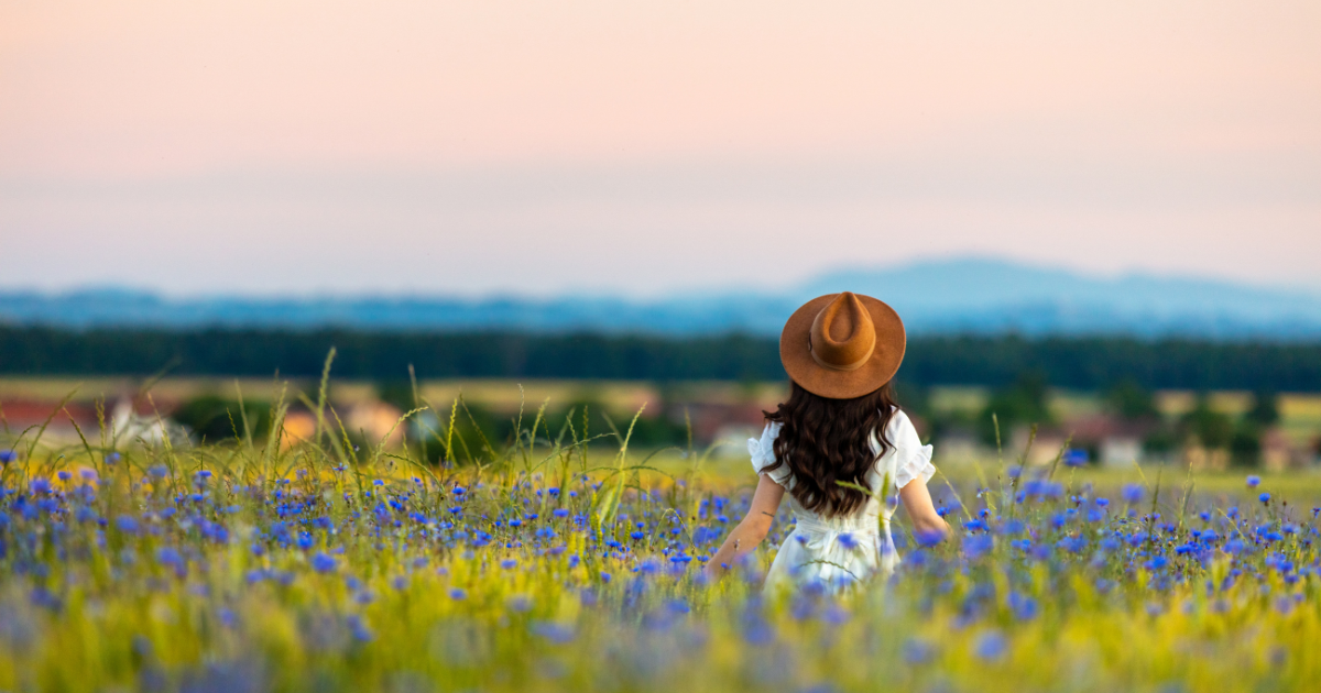woman in nature recognizing God | Deborah Larson